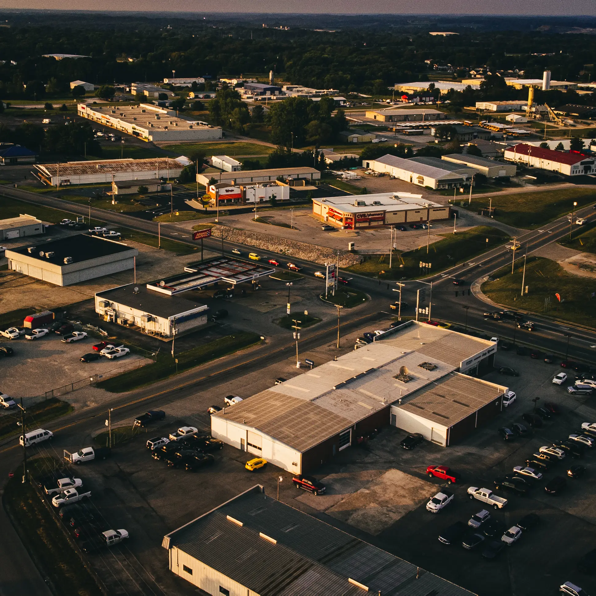 Franklin Kentucky from the Sky